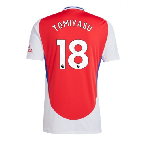 Dres Arsenal Takehiro Tomiyasu #18 Domaci 2024-25 Kratak Rukav